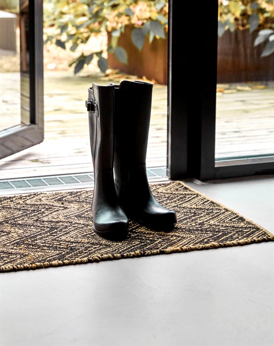 Monta Måtte - 60 x 90 Cm - Nature/Black